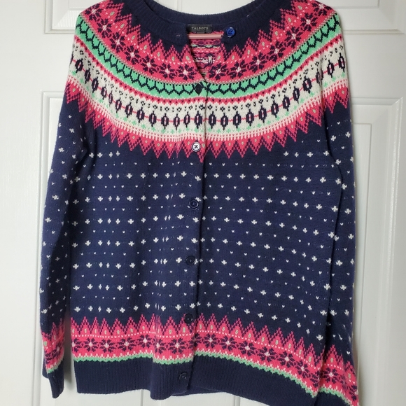 Talbots Sweaters - Talbots Fairisle Style Cardigan Size Medium